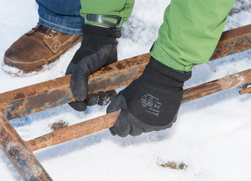 Spontex Winter Worker Handschuhe Skytec Argon Xtra Doppel Isoliert Thermal Hpt Schaum Kalt Winter Griff Arbeitshandschuhe Winter Damen - Foto 11